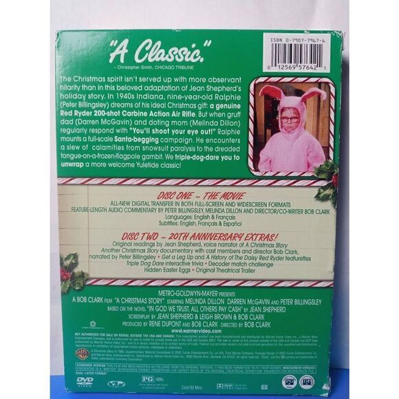 A Christmas Story 20th Anniver 2 Disc Special Edition w/ Slipcover +Bonus extras - Picture 2 of 5